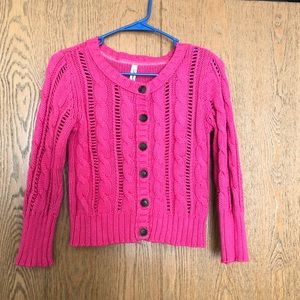 Pink Cable knit Sweater